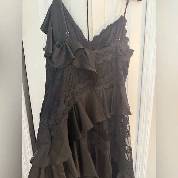 Anthro BHLDN Elora
Sleeveless V-
Neck Ruffle Lace
Maxi Dress US size 14 - Picture 4 of 8